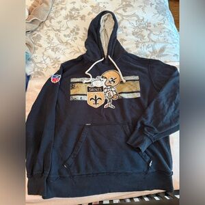 New Orleans Saints NFL Vintage Black Hoodie